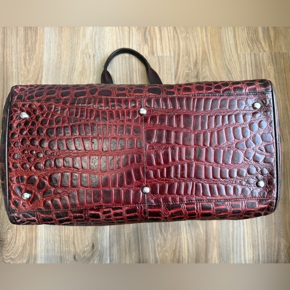 Chocolate Gator Signature Grande Tote by Consuela EUC - Picture 9 of 10